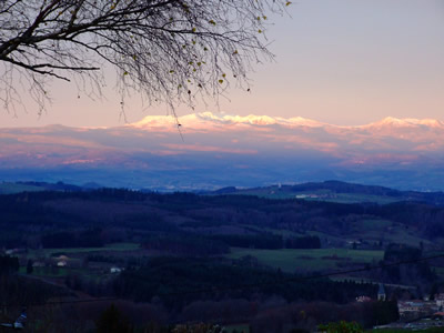 Uitzicht op de Sancy vanaf camping Les Deux Frères